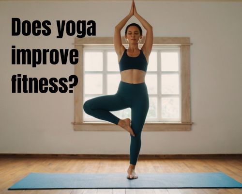 a woman doing yoga for self-fitness