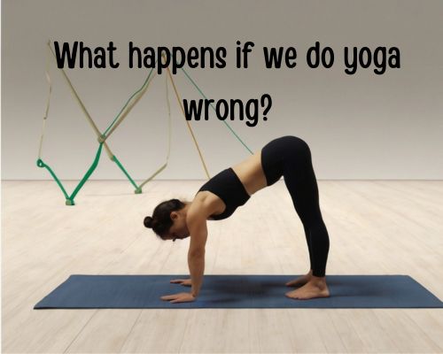 a woman doing yoga poses