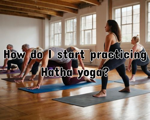 Instructor guiding women through asanas.
