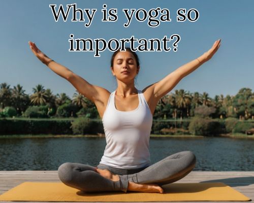 Holding a steady yoga pose with focus.