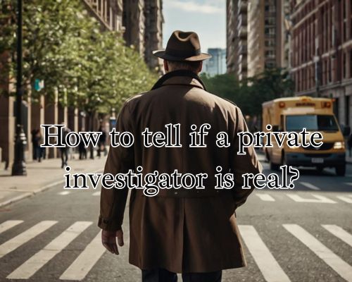 a real private investigator on field